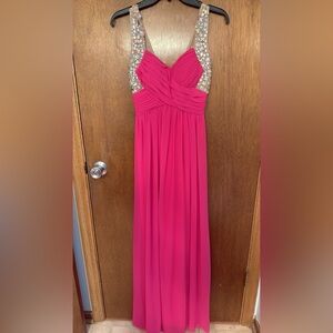 Elegant Pink Evening Gown